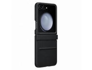 Калъфи Samsung Galaxy Z Flip5 калъф от екокожа, Black