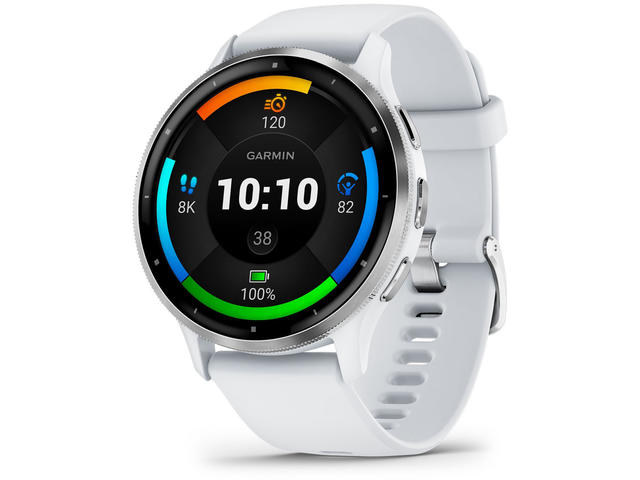 Смарт часовници Garmin Venu 3 Silver безел с Whitestone корпус и силиконова каишка