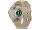 Смарт часовници Garmin Venu 3S Soft Gold безел с French Grey корпус и кожена каишка