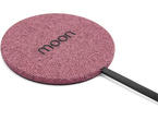 Зарядни устройства Moon Wireless Charger Pad, M602, Pink Fabric
