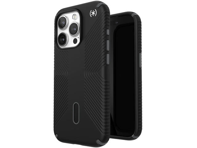 Калъфи Speck Presidio2 Grip MagSafe with ClickLock iPhone 15 Pro, Black/Slate Grey