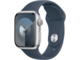 Смарт часовници Apple Watch S9 GPS 41mm Silver Alu Case w Storm Blue Sport Band - M/L
