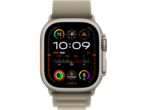 Смарт часовници Apple Watch Ultra2 Cellular, 49mm Titanium Case w Olive Alpine Loop - Medium