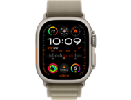 Смарт часовници Apple Watch Ultra2 Cellular, 49mm Titanium Case w Olive Alpine Loop - Large