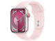 Смарт часовници Apple Watch S9 Cellular 45mm Pink Alu Case w Light Pink Sport Band - S/M