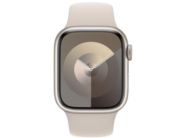 Смарт часовници Apple Watch S9 Cellular 45mm Starlight Alu Case w Starlight Sport Band - M/L