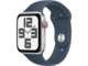 Смарт часовници Apple Watch SE2 v2 Cellular 44mm Silver Alu Case w Storm Blue Sport Band - S/M