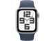Смарт часовници Apple Watch SE2 v2 Cellular 40mm Silver Alu Case w Storm Blue Sport Band - M/L