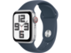 Смарт часовници Apple Watch SE2 v2 Cellular 40mm Silver Alu Case w Storm Blue Sport Band - M/L