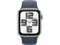 Смарт часовници Apple Watch SE2 v2 GPS 40mm Silver Alu Case w Storm Blue Sport Band - M/L