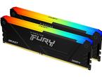 Оперативна памет 32GB (2x16GB) DDR4 3200MT/s Kingston FURY BEAST Black RGB