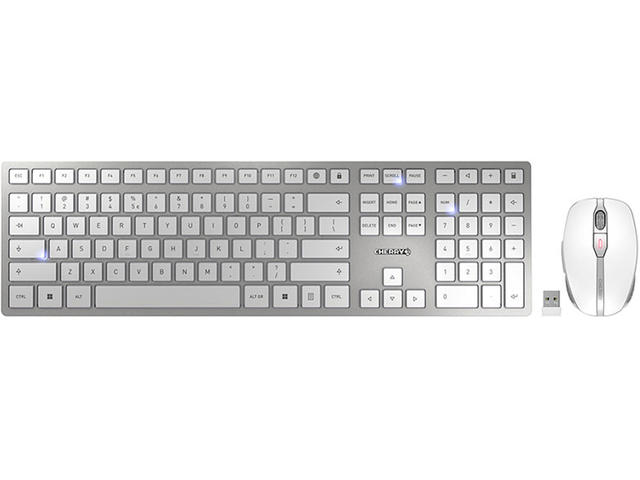 Клавиатури CHERRY DW 9100 SLIM,  white/silver