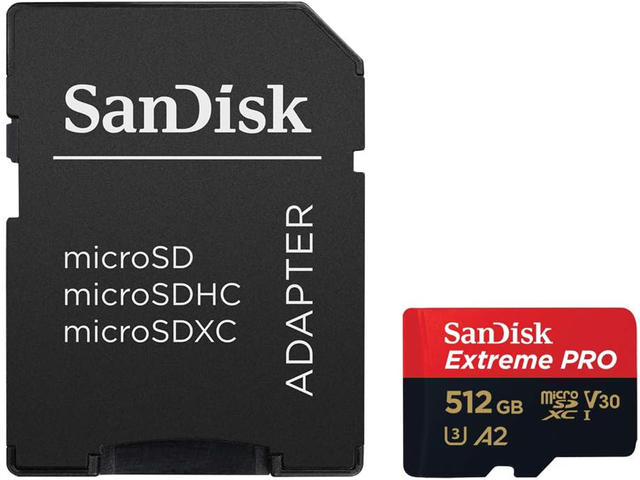Карти памет 512GB microSDHC SanDisk Extreme Pro UHS-I V30 Adapter