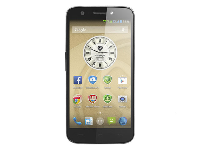 Смартфони Prestigio MultiPhone 5508 DUO 16GB, сребрист цвят