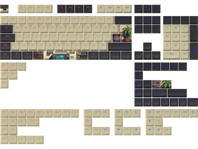 Капачки за клавиатури Dark Project - Arcade PBT - ANSI & ISO