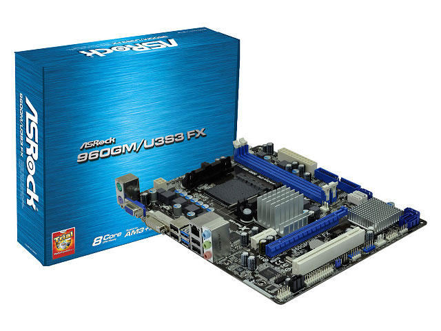Дънни платки ASRock 960GM/U3S3 FX