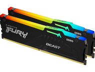 Оперативна памет 32GB (2x16GB) DDR5 6000 MT/s Kingston FURY Beast Black RGB EXPO