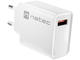 Зарядни устройства Natec Ribera Gan 18W, White