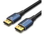 Кабели и Адаптери Vention кабел Display Port 1.4 DP M / M 8K 2m - Cotton Braided, Blue Aluminum Alloy