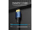 Кабели и Адаптери Vention кабел Display Port 1.4 DP M / M 8K 2m - Cotton Braided, Blue Aluminum Alloy