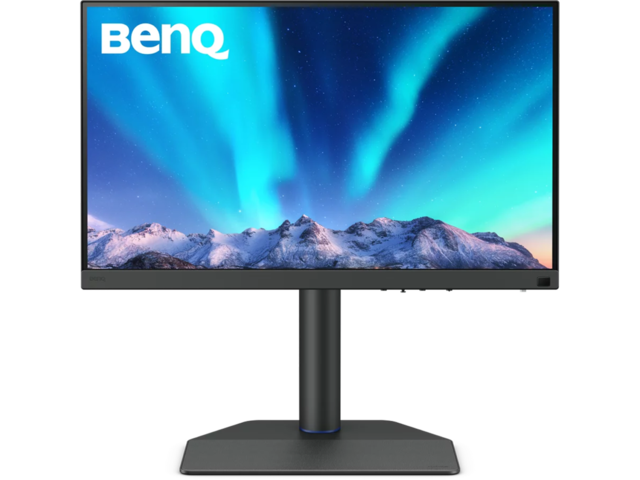 Монитори BenQ SW272Q + Fury Gaming Chair Avenger M+ Black-White