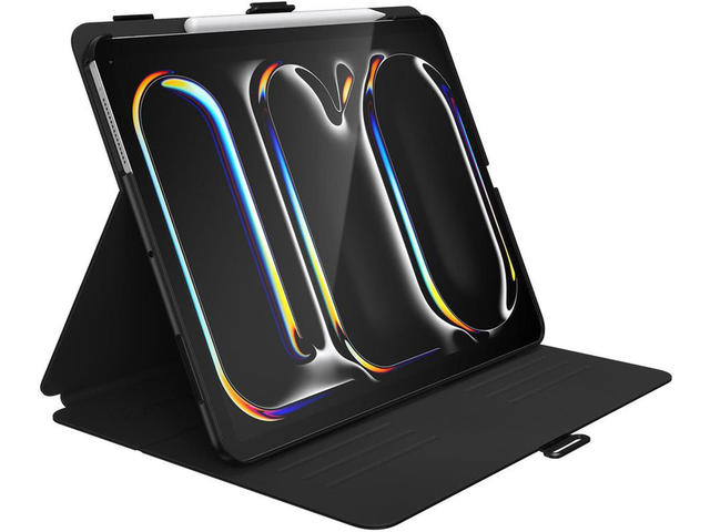 Калъфи за таблети Speck Balance Folio Apple iPad Pro 13-inch (2024) Case,  (W/MB) (BLACK/BLACK/WHITE)