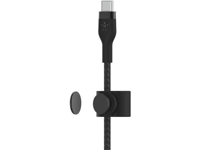 Кабели и Адаптери Belkin BoostCharge Pro Flex USB-C кабел с Lightning конектор, 2 метра, черен