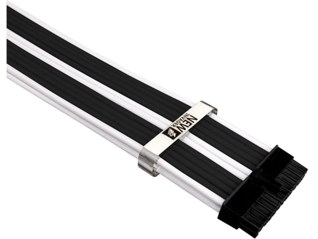 Кабели за компоненти 1stPlayer комплект удължителни кабели Custom Modding Cable Kit Black/White