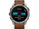 Смарт часовници Garmin fēnix® 8 – 51 mm,  AMOLED, Sapphire - Carbon grey DLC с Chestnut кожена каишка