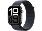 Смарт часовници Apple Watch S10 GPS + Cellular 46mm Jet Black Alu Case with Ink Sport Loop