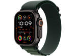 Смарт часовници Apple Watch Ultra2 GPS + Cellular 49mm Black Titanium Case with Dark Green Alpine Loop - Small