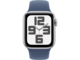 Смарт часовници Apple Watch SE2 GPS + Cellular 40mm Silver Alu Case with Denim Sport Band - M/L