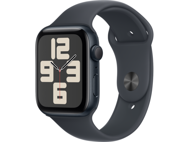 Смарт часовници Apple Watch SE2 GPS 44mm Midnight Alu Case with Midnight Sport Band - M/L
