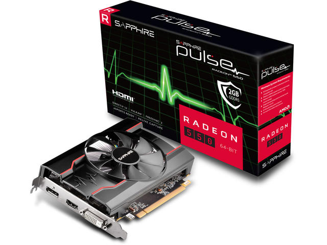 Видео карти Sapphire PULSE Radeon RX-550 2GB GDDR5 64BIT