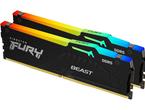 Оперативна памет 32GB (2x16GB) DDR5 6000 MT/s CL30 Kingston FURY Beast RGB XMP