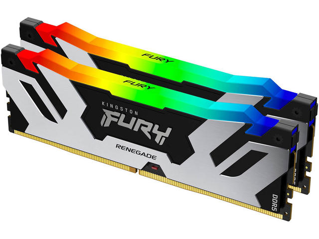 Оперативна памет 64GB (2x32GB) DDR5 6400 MT/s CL32 Kingston FURY Renegade RGB Black