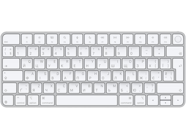 Клавиатури Apple Magic Keyboard with Touch ID for Mac models with Apple silicon (USB–C) - Ukrainian