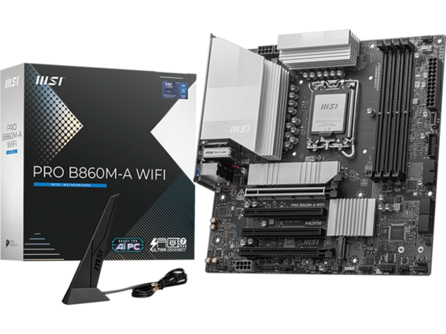Дънни платки MSI PRO B860M-A WIFI