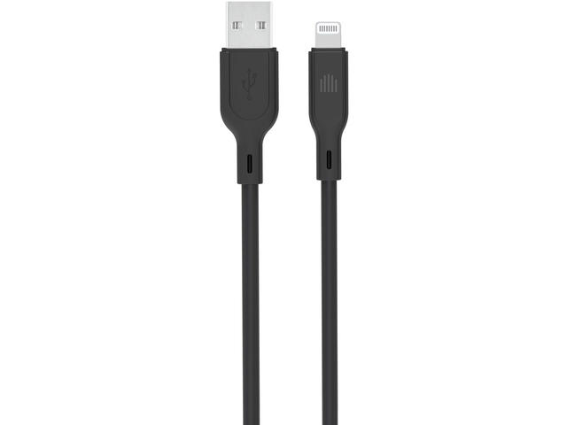 Кабели и Адаптери Dviced USB-A to lightning cable Charging & Data transfer 1,25m, Black