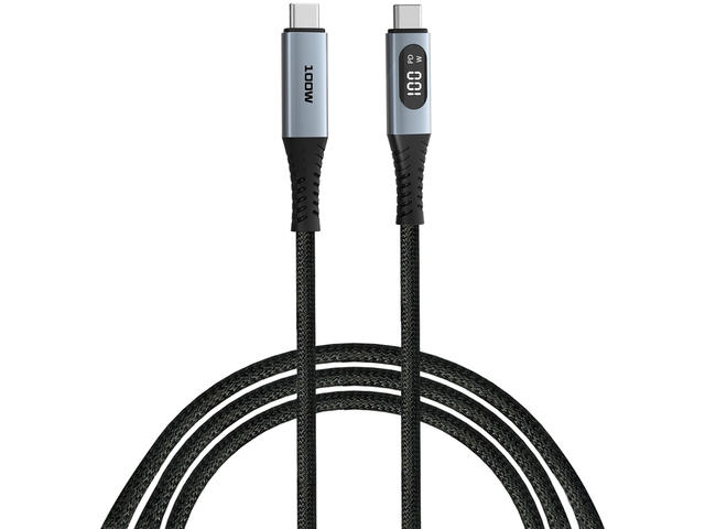 Кабели и Адаптери Verbatim Sync & Charge USB C to USB C 100W Display 120 cm