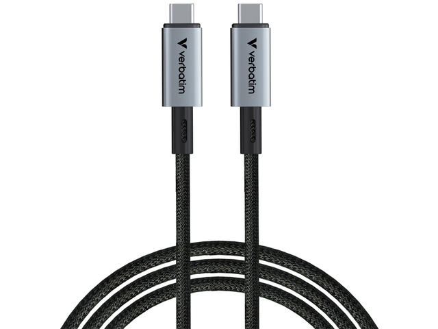 Кабели и Адаптери Verbatim Sync & Charge USB-C to USB-C 240W 40 Gbps 120 cm
