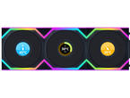 Вентилатори Lian Li UNI FAN SL Wireless LCD 120 Reverse Blade Black 3-Pack
