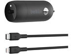 Зарядни устройства Belkin  BoostCharge 30W USB-C Car Charger + USB-C to Lightning cable