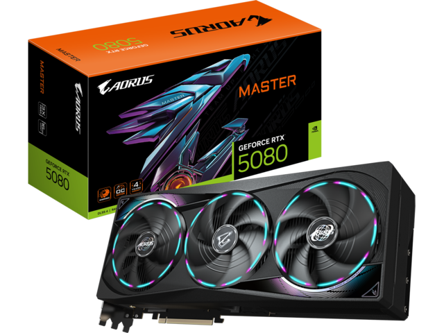 Видео карти GIGABYTE AORUS GeForce RTX 5080 MASTER 16G