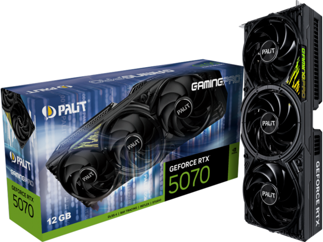 Видео карти Palit GeForce RTX 5070 GamingPro 12GB