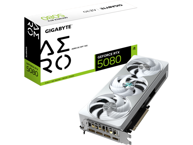 Видео карти GIGABYTE GeForce RTX 5080 AERO OC SFF 16G