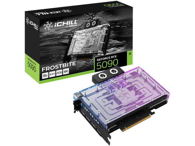 Видео карти Inno3D GeForce RTX 5090 iCHILL Frostbite 32GB