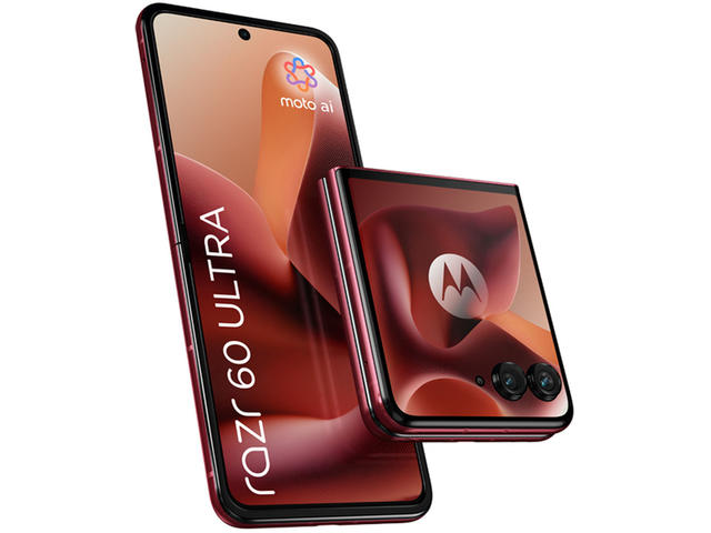 Смартфони Motorola Razr 60 Ultra 5G - 16GB RAM / 512GB, Pantone Rio Red