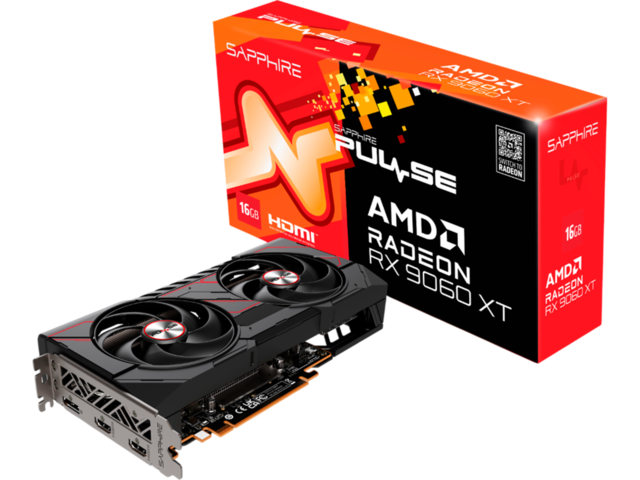 Видео карти Sapphire PULSE AMD Radeon RX 9060 XT 16GB