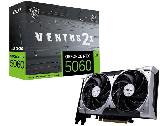 Видео карти MSI GeForce RTX 5060 8G VENTUS 2X OC